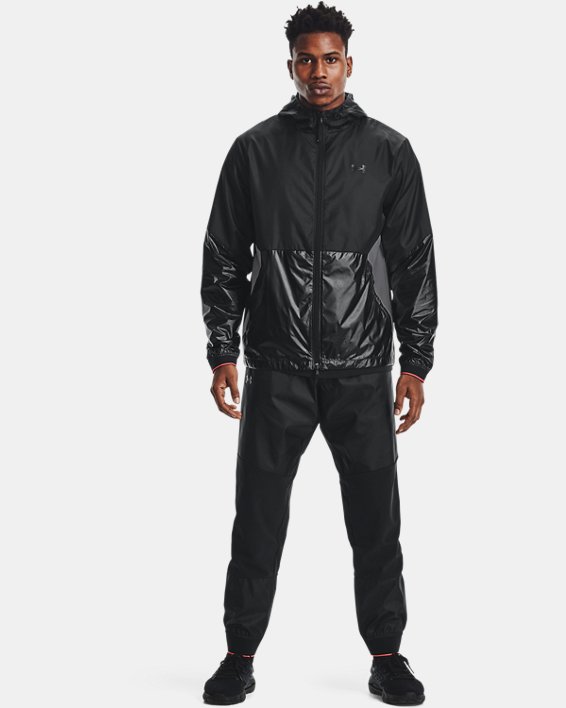 Men's UA RUSH™ Legacy Windbreaker Jacket, Black, pdpMainDesktop image number 2